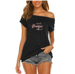 "Magic Within" Off The Shoulder Short-sleeve Top